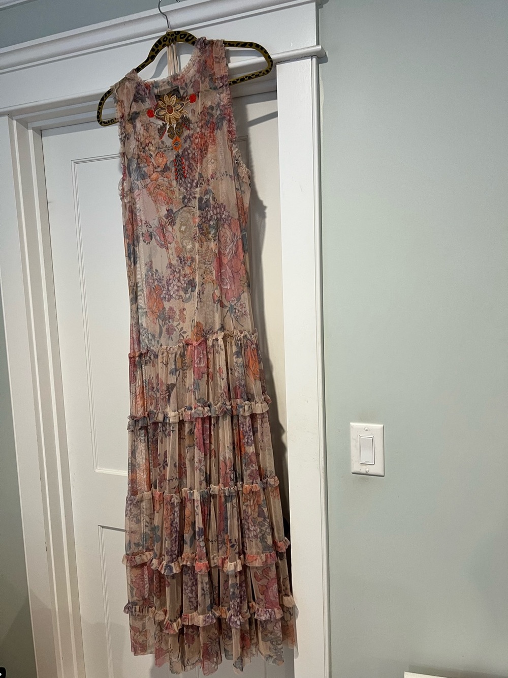 Johnny Was Anaxis Mesh Dress - Sz. L - Picture 6 of 9